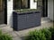 Triple Wheelie Bin Storage Cover with Planter Box, Anthracite Galvanised Steel, Weather-Resistant