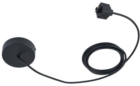 Qazqa Schienenbeleuchtung Zubehör für Schienensystem - Iconic - Schwarz, Rund, 10cm,