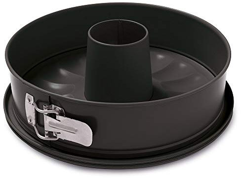 Guardini, Gardenia, Molde para Tarta Desmontable con Doble Fondo y Bandeja Recolectora, 26 cm. Material: Acero con Revestimiento Antiadherente, Color Negro.