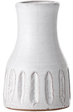Bloomingville Vase, Weiß, Terracotta