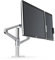 ThingyClub® Adjustable Aluminium Universal Tablet & Monitor Desk Mount Dual Arms Stand Bracket with Tilt and Swivel (Tablet & Monitor, Silver)