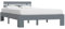 vidaXL Kiefernholz Massiv Bettgestell Holzbett Futonbett Doppelbett Massivholz Bett Bettrahmen Lattenrost Schlafzimmerbett 120x200cm Grau