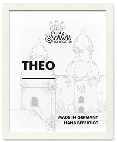 Schloss BILDERRAHMEN Theo 50x60 cm, Dekor Weiß Hochglanz