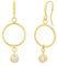 Amor Ohrhänger 925 Sterling Silber Damen Ohrschmuck, mit Zirkonia synth., 4,2 cm, Gold, Kommt in Schmuck Geschenk Box, 2026236