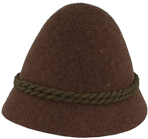 Faustmann bayerischer Herrentrachtenhut Stopselhut (Braun, 48)