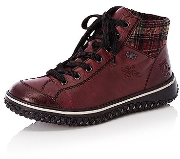 Rieker Damen Low-Top Sneaker Z4243, Frauen Halbschuhe, wasserabweisend, riekerTEX,Laufschuhe,schnürschuhe,schnürer,rot (36),40 EU / 6.5 UK