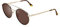 CLANDESTINE - Sonnenbrille Pure 16 Gold Matte Habana Brown - Braune Nylon Gläser und Stahlrahmen - Sonnenbrille für Männer & Damen - Mit Smart Vision Technology - Bessere Sicht und Geringere Blendung