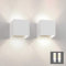 Klighten 2 Stücke Wandleuchte Innen Modern Up Down Wandlampe Mit Einer Ersetzbaren G9 Birne IP54 Wasserdichte Wandbeleuchtung Innen & Außen Natürliches Weiß 4000K, Weiß