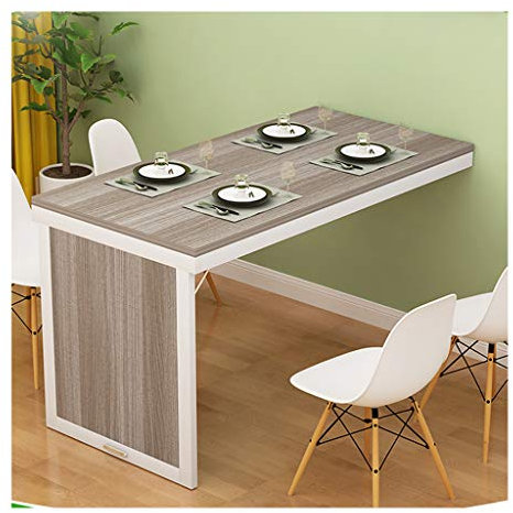 WandKlapptisch HUAHUAWand Klapptisch Aus Massivholz, Platzsparender Esstisch Für Die Küche, Laptop-Tisch Für Den Kinderschreibtisch, 12 Größen(Size:100 x 60 x 75 cm)