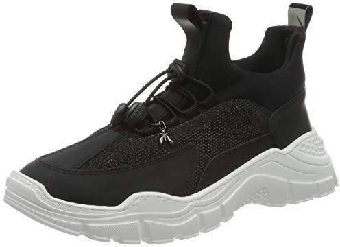 Patrizia Pepe PPJ540 Sneaker, Black + Grey, 32 EU
