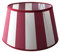 Lampenschirm-oval-rot-weiss-gestreift konische Form Ø 30cm (20 * 30 * 18cm)