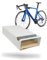 PARAX Fahrradhalter - Wandhalterung für Fahrrad - Indoor Fahrrad Aufbewahrung - Fahrrad Aufhängung aus Aluminium & Holz - Fahrradträger Birke - L