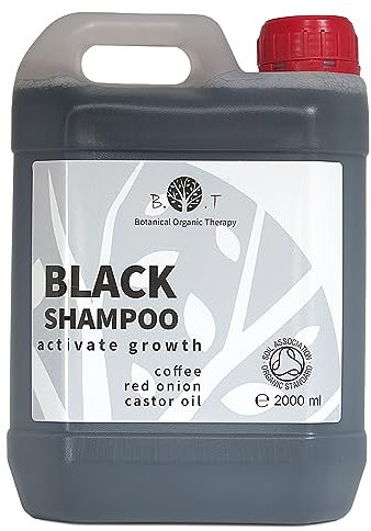 Zwiebel Koffein Rizinus Shampoo für fettiges Haar Kopfhautstimulator Stärkungsmittel Anti-Haarausfall und Schuppen OHNE Parabene OHNE Sulfate 2000 ml