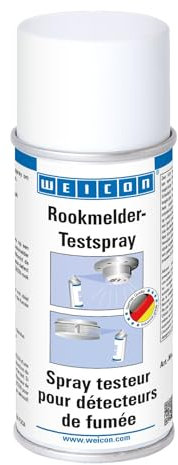 WEICON Spray Testeur pour Détecteurs de Fumée, 150 ML de gaz d'essai sans résidus pour détecteurs de fumée