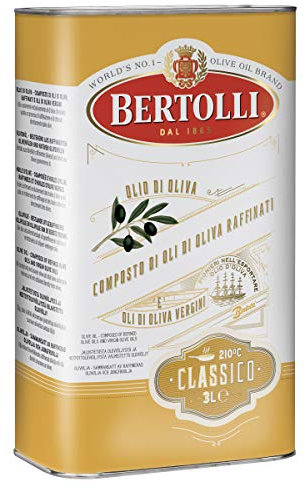 Bertolli Olio d'oliva, Classico, Olio d'oliva di qualità, confezione sfusa, latta da 3 litri