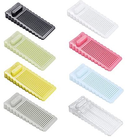 Hwtcjx 8 Stück Türstopper Boden, Türkeil, Höhenverstellbar Kratzfester Rutschfester Türkeil Gummi Hoch, Ungiftig und Geruchlos Türpuffer, Schutz für Balkontür, Arbeitszimmer, Kinderzimmer (Mehrfarbig)