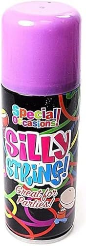 YSAMAX Assorted Colours Silly String Spray, Perfect For Kids' Birthday Parties And Celebration Occasions, Easy To Use, Suitable For Indoor And Outdoor Use, Pack of 3