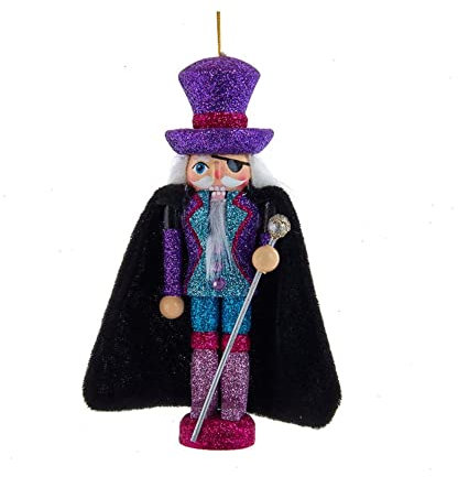 Kurt S. Adler 6 Hollywood™ Drosselmeyer Nutcracker Wood Hanging Ornament - Birthday