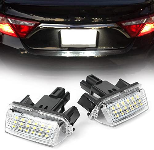 FINMOKAL Für Toyota Camry Verso Yaris Weiße LED Kennzeichenbeleuchtung Tag Rückleuchte