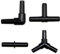 LAMXD 40 Piece Aquarium Airline Tubing Connectors Black Plastic Inline Valve