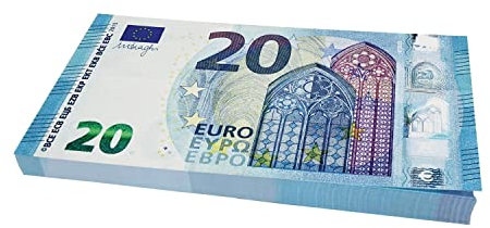 Scratch Cash 100 x € 20 Euro Money to Play (Größe auf 125% im Vergleich zu echtem Geld erhöht)