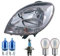 EISENFELS Bundle Set 106528260 erstellt mit Scheinwerfer rechts + Leuchtmittel W5W Cool Blue Intense + H4 NIGHT BREAKER + PY21W Diadem Chrome kompatibel mit Kangoo KC0/1_