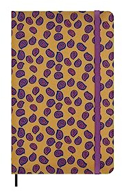 Moleskine Taccuino Silk, Copertina Rigida con Seta Italiana di Mantero, con Pagine a Righe e Chiusura Elastica, con Confezione Regalo, Formato Large 21x13cm, Colore Giallo