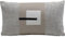 Kare Design Kissen Meeting Point, Schwarz/Weiß/Beige, Abnehmbarer Bezug mit Reisverschluss, mit Füllung, geflochtene Optik, Dekokissen, Zierkissen, Wohnaccessoire, Bezug in Lederoptik, 50x30 cm (H/B)