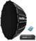 GODOX QR-P90T Softbox Parabolico con Griglia a Nido d’Ape, 90cm Soft Box Sgancio Rapido, Profondità 42,7cm, per Bowens Mount Studio Video Light per Smallrig per Neewer per Aputure per Godox