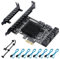 YBBOTT PCIE SATA Karte 8 Ports, SATA 3.0 Controller Erweiterungskarte, PCI-E X1 3.0 Gen3 (6Gbps) Controller Karte, für Windows10/8/ Ubuntu(ASM1064+JMB575)