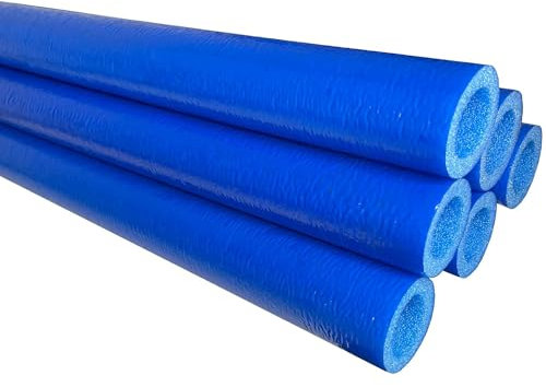 CLEVER LEON Trampolin Schaumstoffrohre Polster Schaumfstoff Rohre 6 x 180 cm Blau