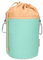 Sac à pinces à linge en toile avec 2 mousquetons pour 200 pinces à linge, extra large et stable, vert ocre