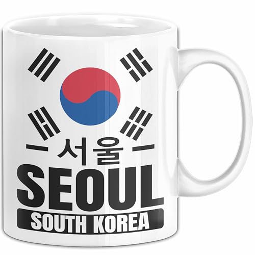 Seoul Tasse Geschenk Südkorea South Korea Kpop Kaffee-Tasse (Weiß)