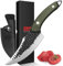 SHAN ZU 15cm Kochmesser Küchenmesser Japanisches Fleischmesser mit Lederscheide Scharf Profi Messer mit G10 Griff Kitchen Chef's Knives