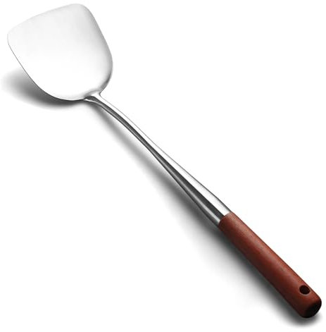 AOOSY Set di utensili da cucina per wok, 42,5 cm, in acciaio inox, per wok