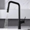 IMEX - Grifo de Cocina Extraible | Grifo Monomando Fregadero con Difusor | Griferia de Cocina con Mangera Flexible 360º | Serie Bonn | Color Negro Mate