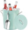 Yeory Ice Bucket 4L Ice Bucket with Scoop and Lid Galvanized Iron Bucket with Handle Double-Layer Insulated Ice Bucket Ideal for Wine & Champagne Bars Green, ice bucket with lid