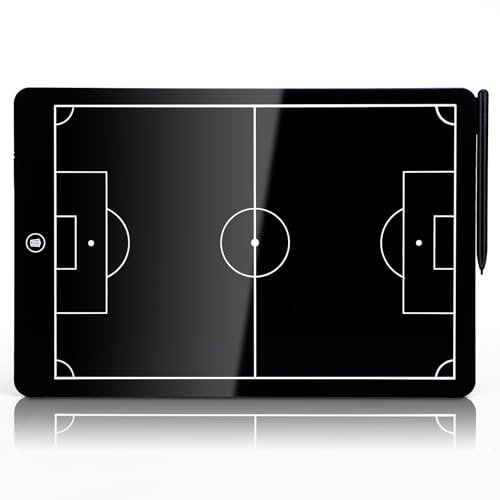 LCD-Taktiktafel für Fußball, 40,6 cm elektronische Platine mit umweltfreundlicher ABS-Rahmen, wasserdicht und sturzfest, Taktische elektronische Tafel mit Stift für Fußballtrainer