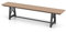 KOMFOTTEU Gartenbank 3-4 Sitzer, Sitzbank wetterfest, Parkbank 183 x 35 x 41,5 cm bis 500 kg belastbar, Terrassenbank aus HDPE und Metall, für Hof, Park, Terrasse