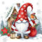 20 Servietten Weihnachten Weihnachtszwerg Edik als Tischdeko. Papierservietten mit Motiv für Winter mit Wichtel Zwerg Gnom Tomte. Auch für Decoupage und Serviettentechnik 33x33cm