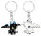 LAKIND Anime Schlüsselanhänger, Kawaii KeychainSchwarz und Weiß, Gifts Niedliche Schlüsselanhänger Geburtstagsgeschenk,Handy Rucksäcken Deko, Geburtstag Weihnachten Kinder Geschenk