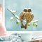 Wandtattoo Loft Fensterbilder Weihnachten mit Spatzen auf Zweig– Wiederverwendbar – A4 Bogen – Weihnachstdeko Fenster Kinderzimmer, Weihnachtsbilder Fenster, Fensterbild Winter