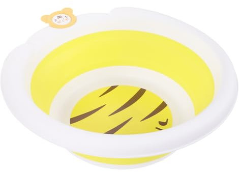 Gogogmee Faltbares Waschbecken Cartoon-design Aus Tpe Aufhängehaken Tragbares Waschbecken Für Badezimmer Und Camping Geeignet Für Erwachsene Und Junge Mädchen Praktisches Reise-waschbecken