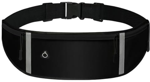 Flintronic Laufgürtel, Sportgürtel, Fitnessgürtel mit Verstellbarem Gummiband, Schweißfeste Hüfttasche für Jogging Laufen und Andere Outdoor-Aktivitäten, Passend für alle Smartphones