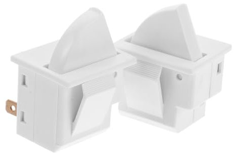 IMIKEYA 2-piece Replacement Refrigerator Door Light Switch for Major Brands Energy-saving Easy Install Universal Fit