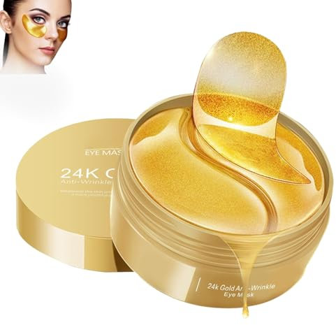 60pcs Augenpads Gegen Augenringe Männer Eye Pads Hyaluron, Eye Patches Augenringe Entfernen Augen Pads Augenpflege, Augenringe Pads Gegen Tränensäcke und Falten Augenringe Pads Eye Mask