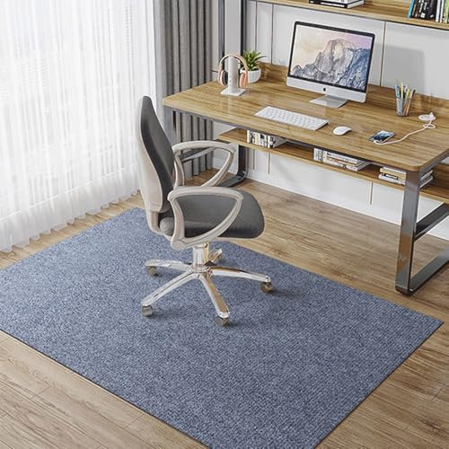 Schreibtischstuhlmatte für Teppich, groß, rutschfest, Bürostuhl-Matte für Hartholzböden, Laminat, Gaming-Stuhl, Teppich, Beige, 60 x 90 cm