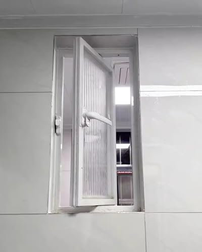 Finestre Scorrevoli Finestra Scorrevole Sostitutiva 30x60 35x70 40x100 45x75 50x100 55x95cm, Finestra per Seminterrato con Vetro a Strisce Verticali Bloccabile, Finestra per Casa Mobile Personalizzata