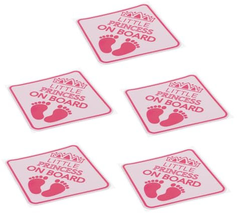 Cabilock 5 Stück Teiliges Reflektierendes Autosicherheitsschild an Bord Aufkleber Selbstklebend für Nächtliche Sichtbarkeit Auto Dekoration Sicherer Autofahren