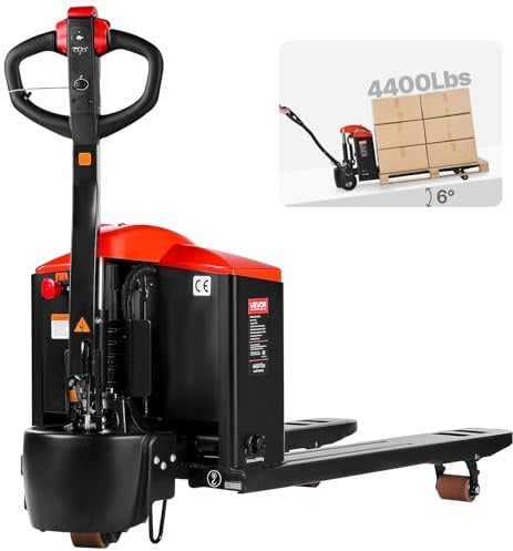VEVOR Electric Pallet Jack Truck, 4400 lbs Capacity, 27 W x 48 L Forks